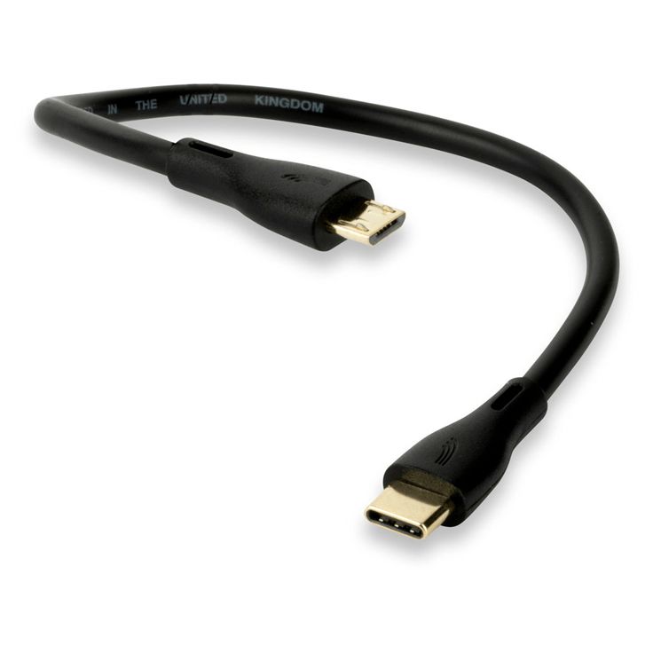QED Connect Micro USB B to C Cable (0.75m)