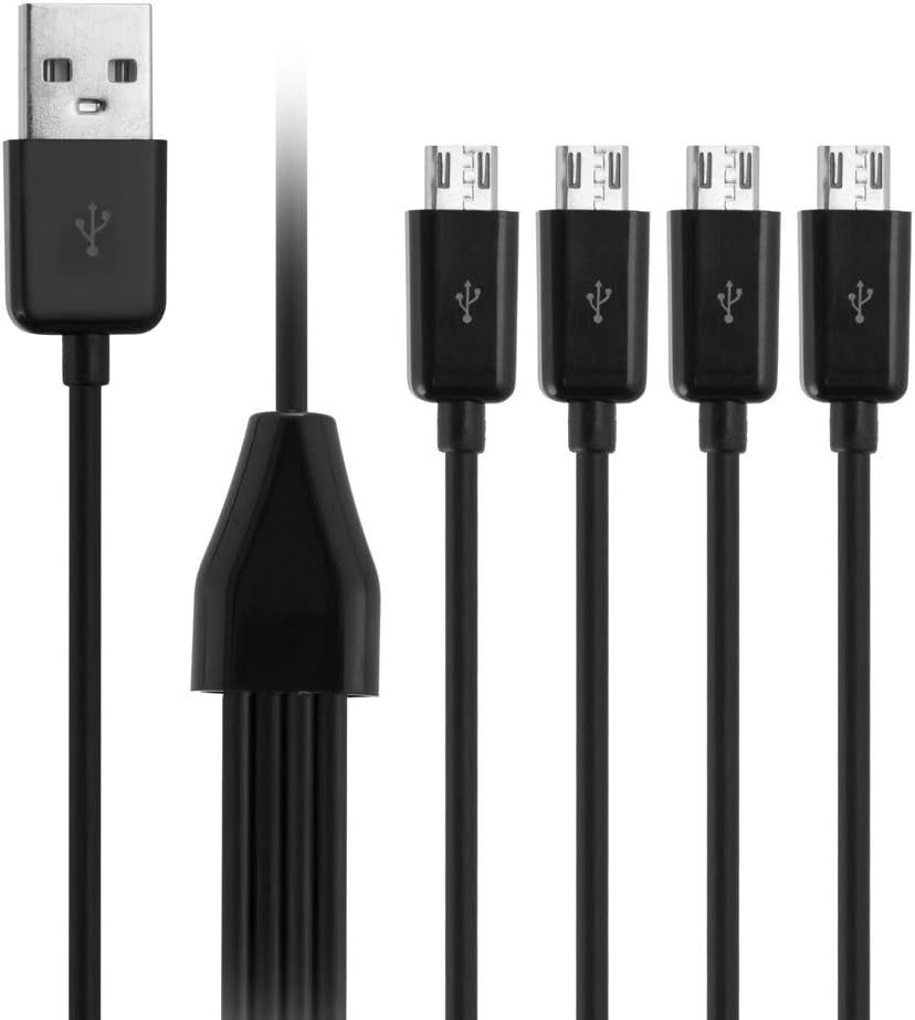 Baolongking 4-in-1 Micro USB Cable Splitter