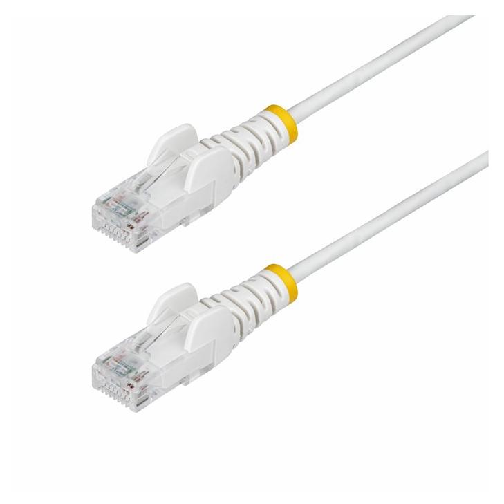 StarTech White Slim CAT6 Ethernet Cable, 50cm