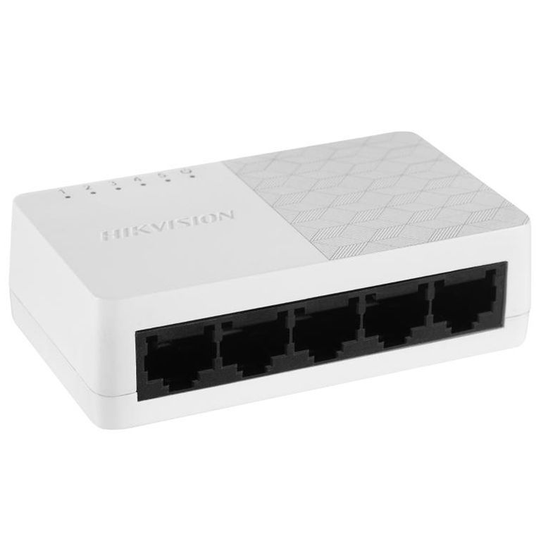 Hikvision Gigabit Ethernet Network Switch DS-3E0505D-O (10/100/1000) Black and White