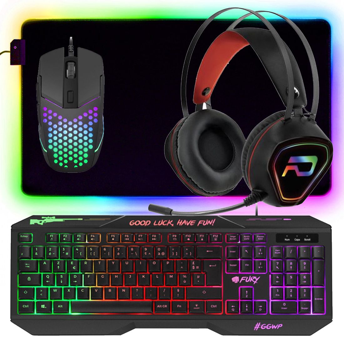 FURY Hellfire 4-in-1 Gaming Pack