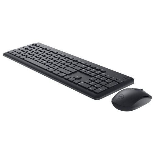 Kit de teclado y ratón inalámbricos Dell KM3322W - Negro, 2.4 GHz, QWERTY, Diseño UK