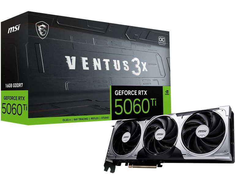 MSI Ventus GeForce RTX 5060 Ti 16G 3X OC NVIDIA 16GB GDDR7