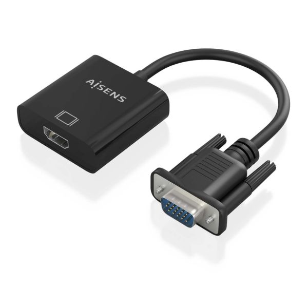Cable y adaptador AISENS HDMI de 0,2 m (HDMI + 3,5 mm + Micro-USB Tipo B a VGA)