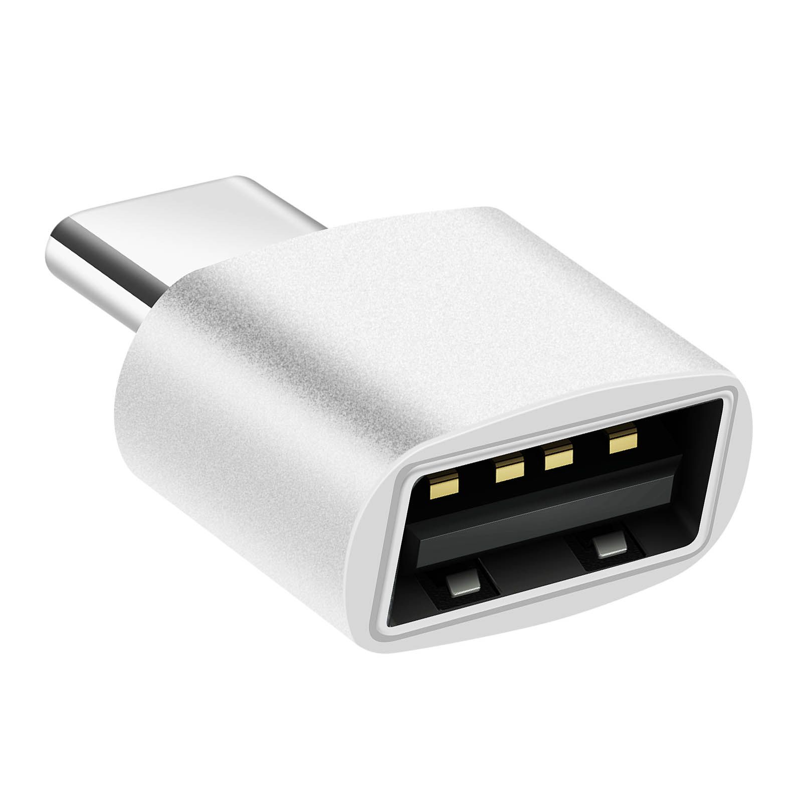 Avizar USB-C to USB 2.0 Adapter (480 Mbps, Silver)