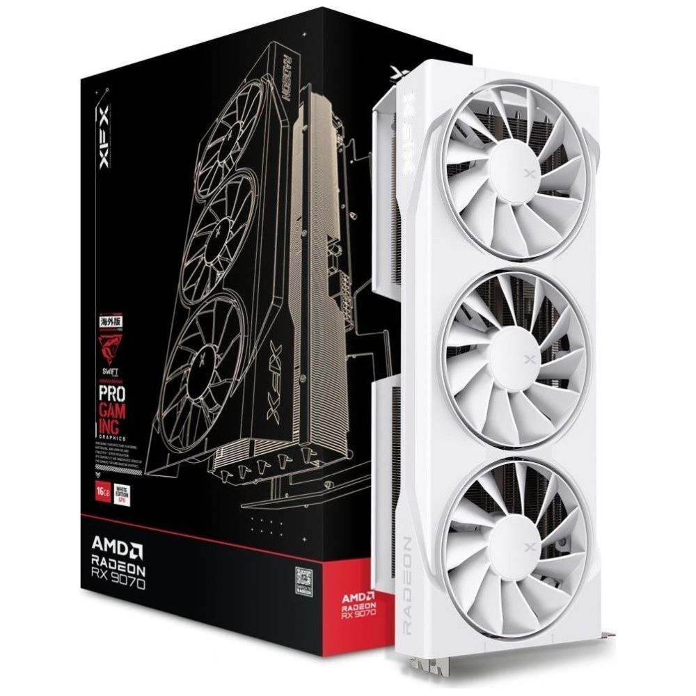XFX Radeon RX 9070 OC Triple Fan Gaming Edition, 16GB GDDR6, PCI-Express