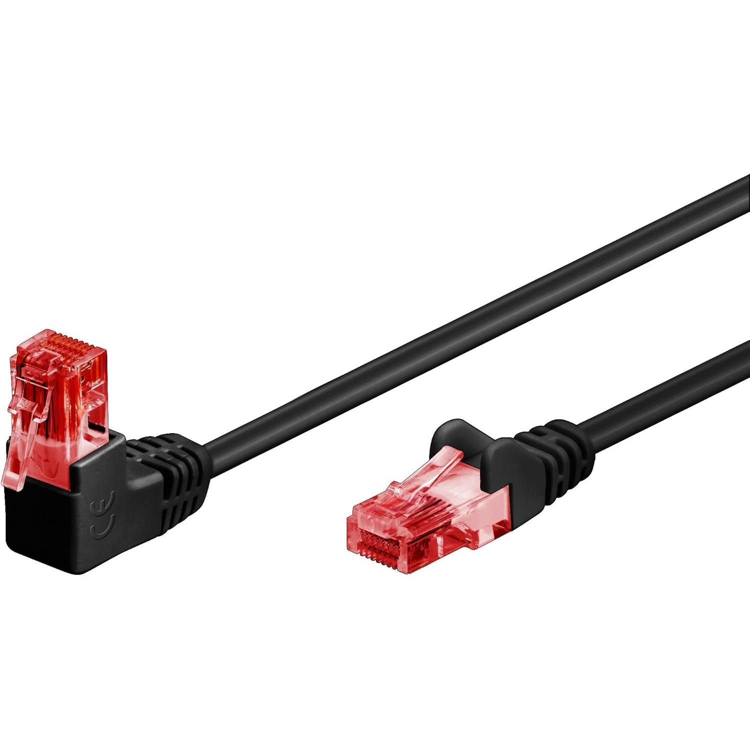 Goobay Cat. 6 Bent Cable, 5m, Black