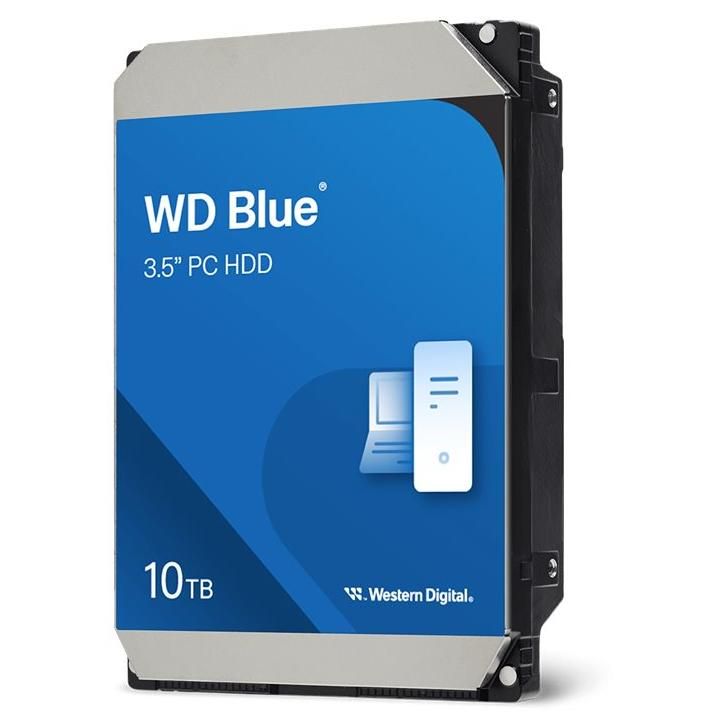 WD Blue 10TB Internal Hard Drive - 3.5" SATA 6Gb/s, 7200 RPM, 512MB Buffer