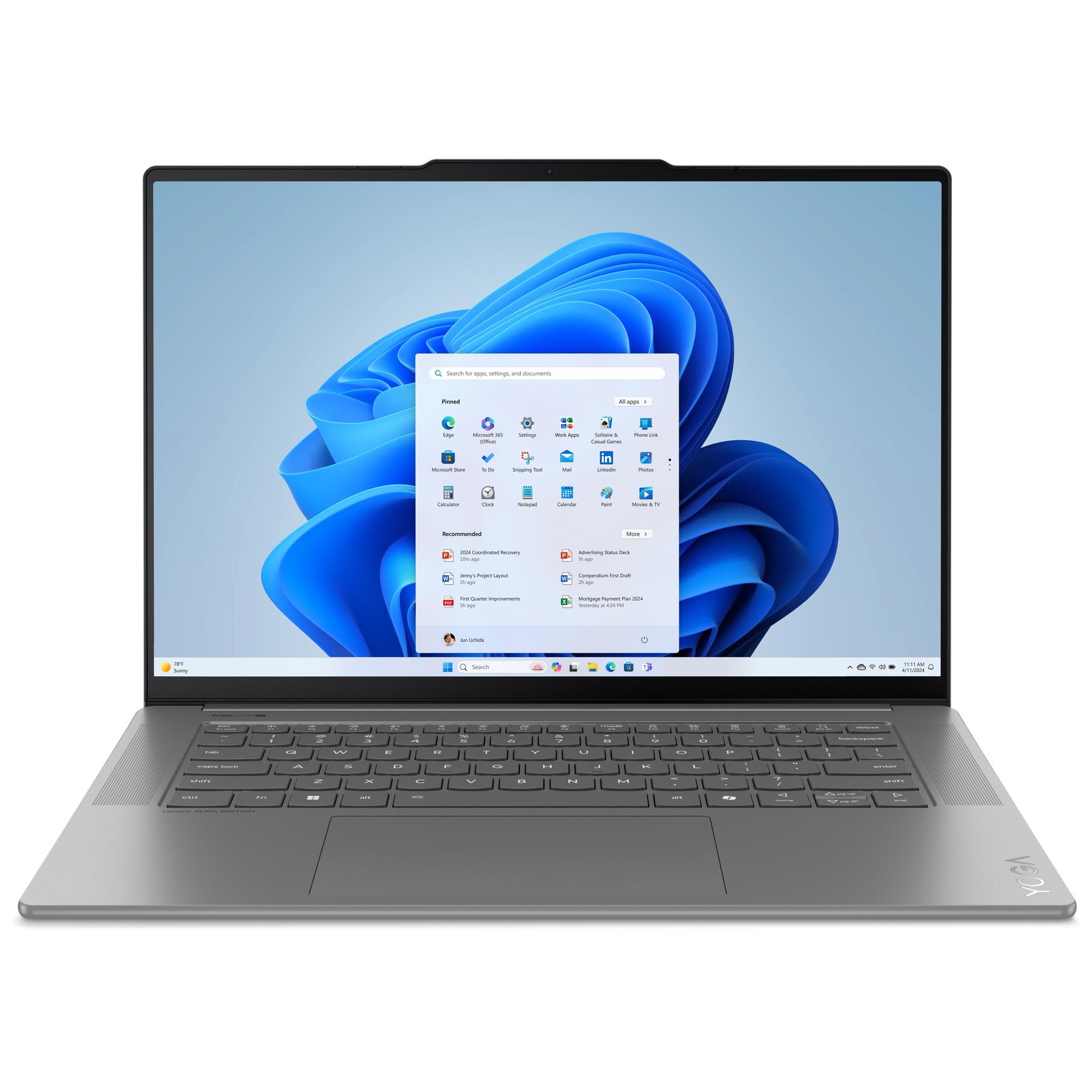 Portátil Lenovo Yoga Slim 7 - 15.3", 32GB RAM, 1TB SSD, Intel Core i7, Copilot+ (Gris)