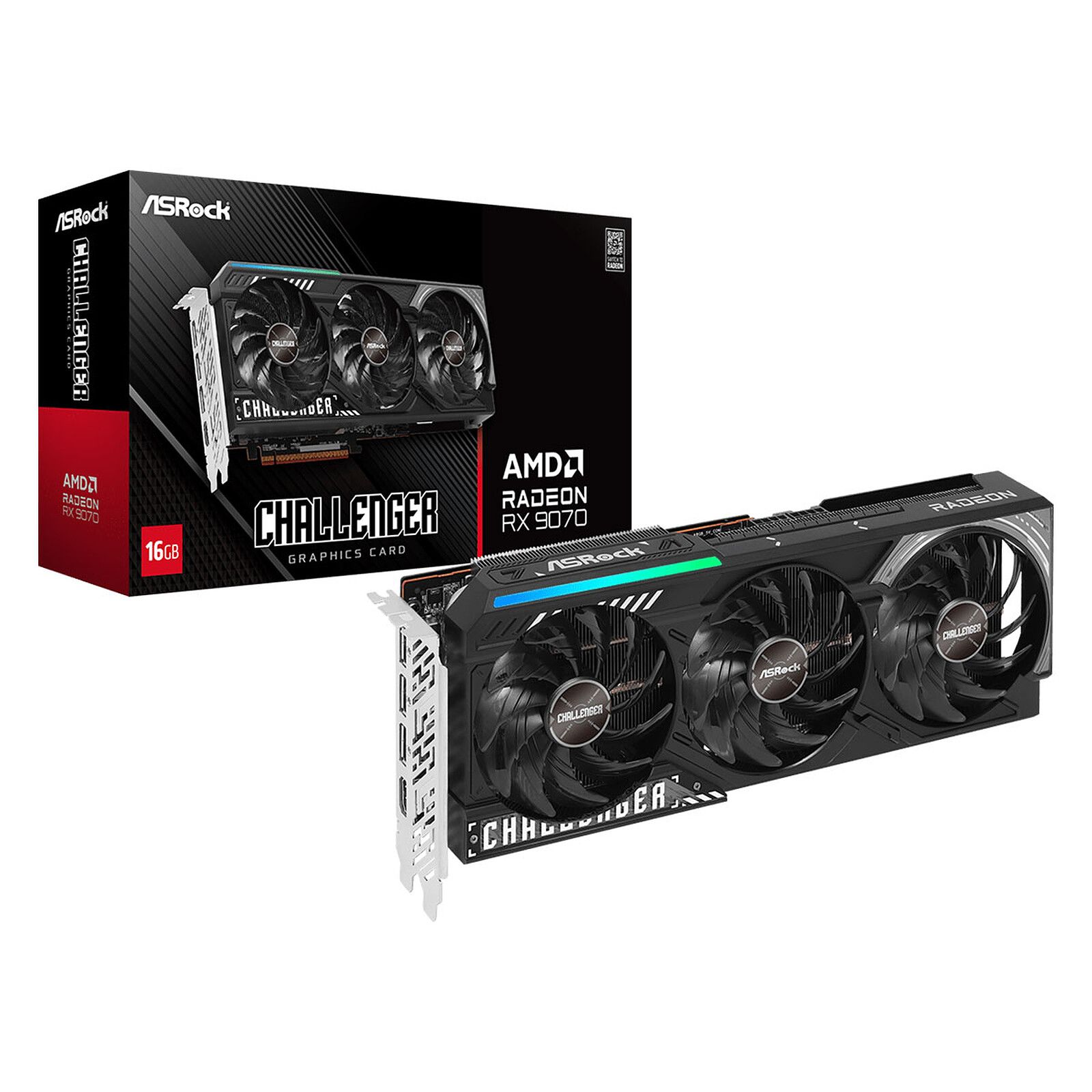 ASRock Challenger Radeon RX 9070 - AMD 16GB GDDR6