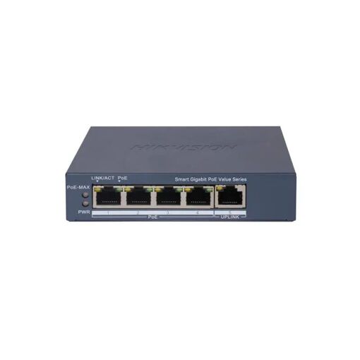 Hikvision Managed Switch DS-3E1505P-EI/M with 4 Gigabit RJ45 PoE Ports