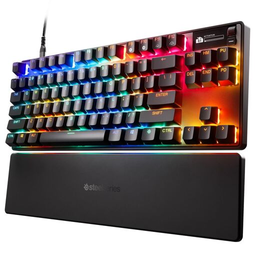 Teclado gaming SteelSeries Apex Pro TKL Gen 3 (USB, QWERTY, Negro)