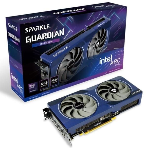 Sparkle Intel Arc B580 Guardian Graphics Card - 12GB GDDR6 - PCIe 4.0 x8 - 3x DisplayPort, HDMI
