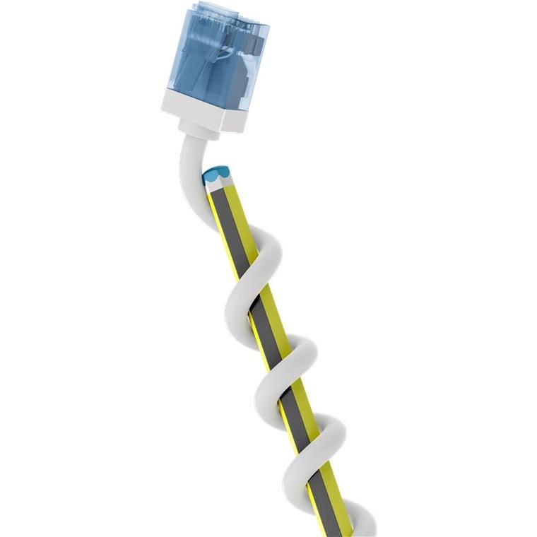 Cable Ethernet Goobay Cat 6a, 0,50 m, Blanco, Delgado y Extremadamente Flexible