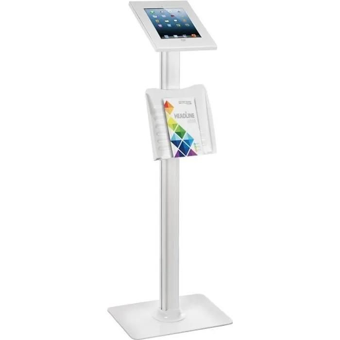 Maclean Tablet Stand - MC-724 - Aluminum - Incline 0°-75° - Rotate 90°-0°