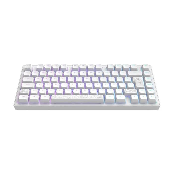 Teclado mecánico de juego Dark Project ALU Terra Nostra - Blanco