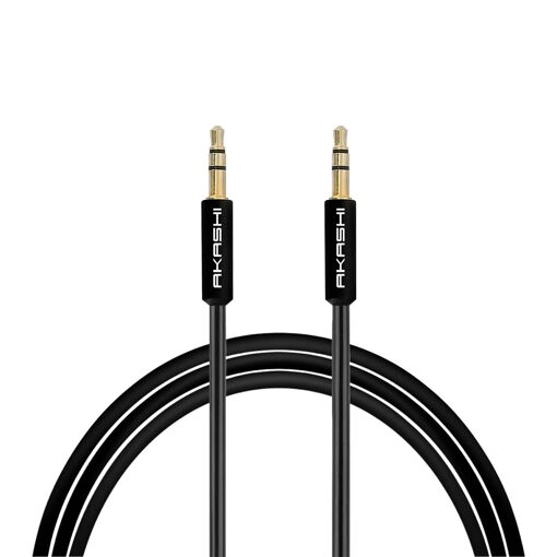 Cable auxiliar estéreo Akashi de 3,5 mm para teléfono inteligente, altavoz y auriculares