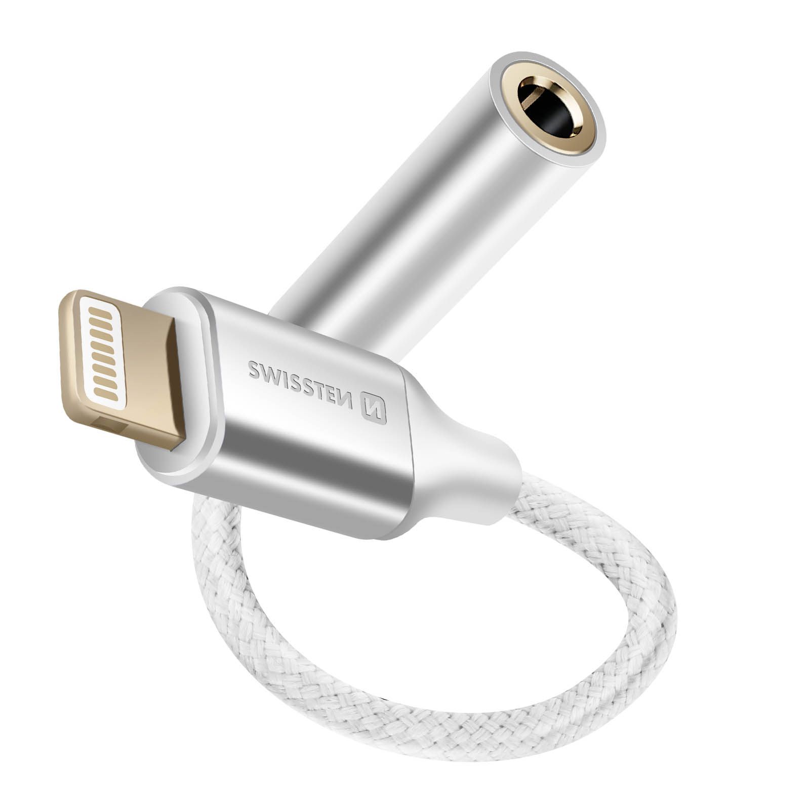Adaptateur Audio Lightning vers Jack 3.5 mm - Blanc Swissten