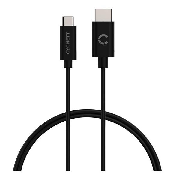 Cygnett Unite Adapter Cable - USB-C to HDMI - 1.8m - Black - 4K60Hz Support