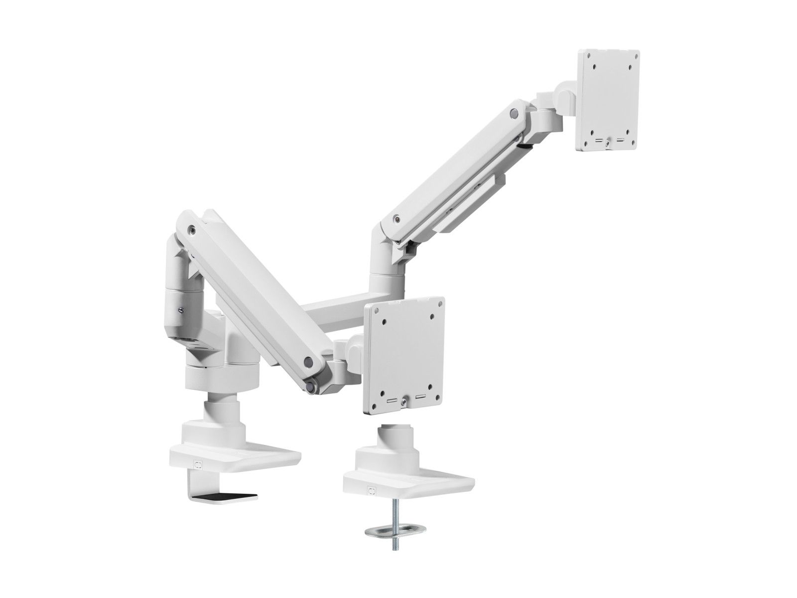 Equip Robust Desk Monitor Stand for Two 17" - 35" Screens, White