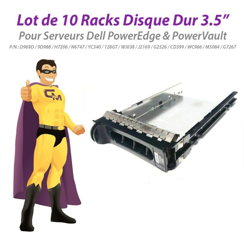Dell 3.5" Hard Drive Racks (Lot of 10)