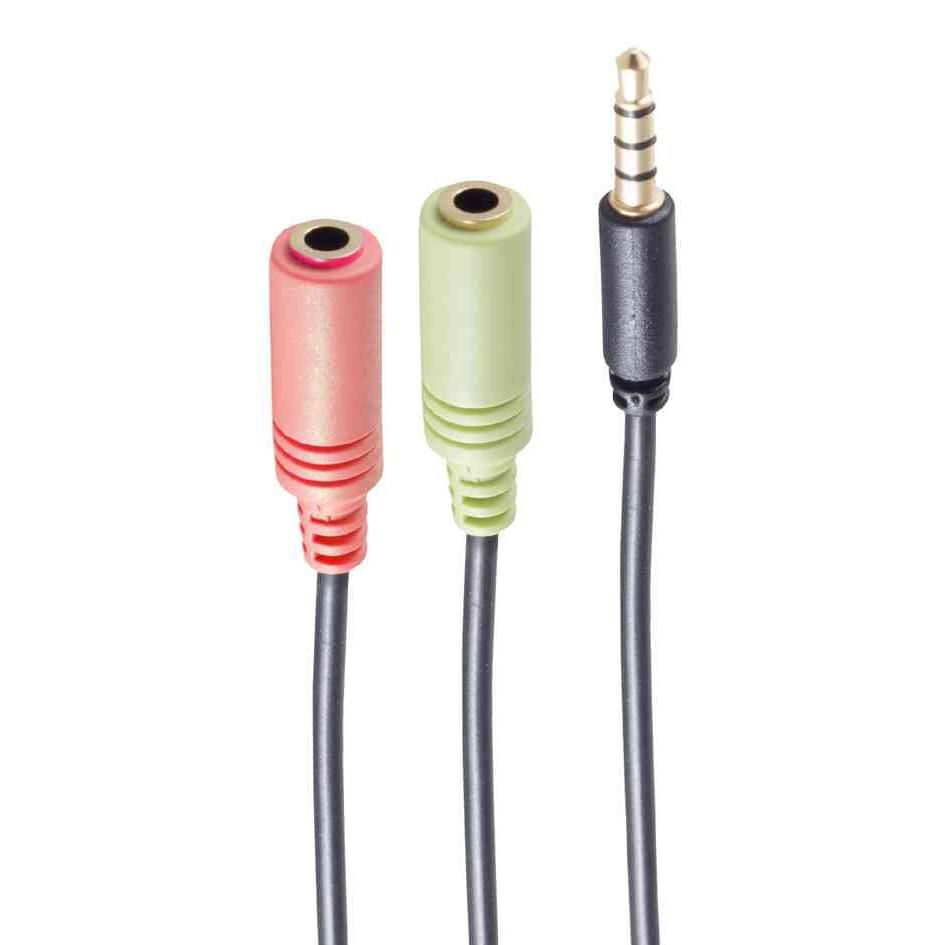 Adaptador en Y Shiverpeaks para auriculares BASIC-S