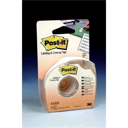 POST-IT White Tape Corrector 25mm x 17.7m Removable Roll, Model 658H