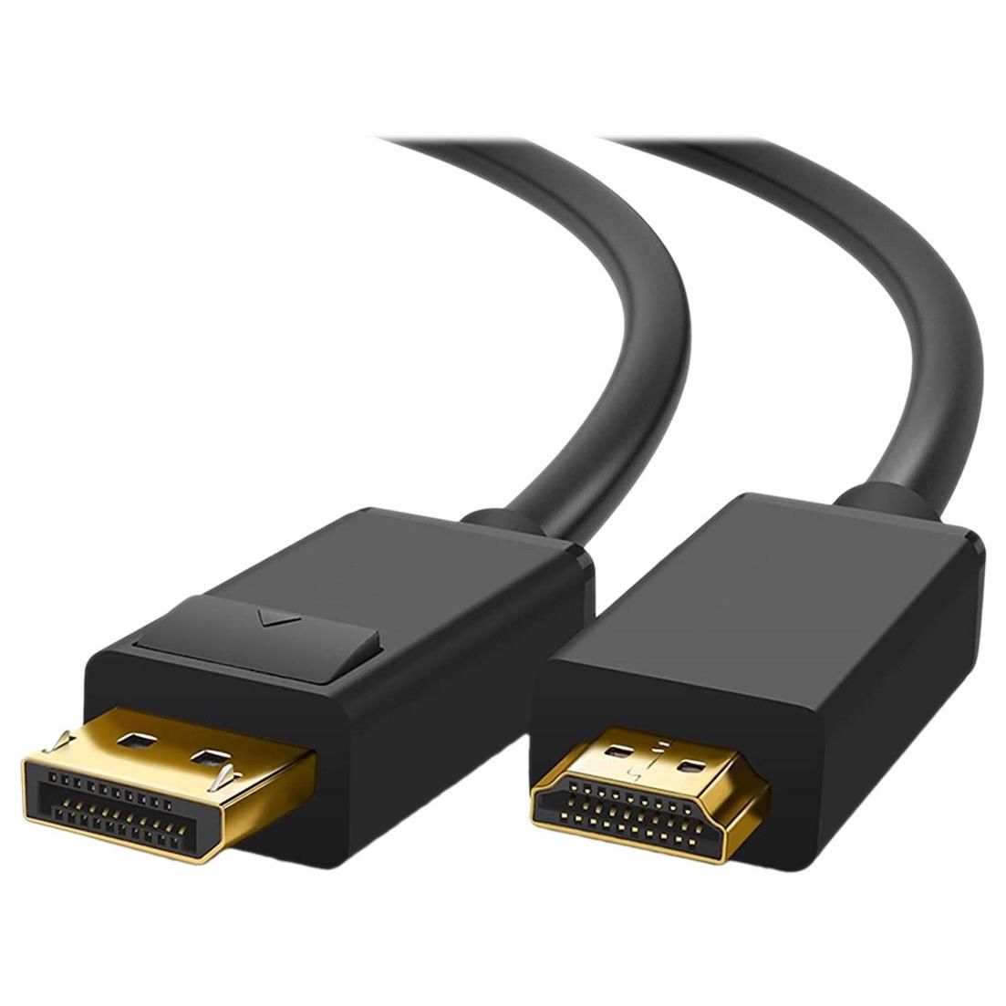 Adaptateur DLH Energy 2 mètres DisplayPort à HDMI (noir, prise en charge 4K60Hz)