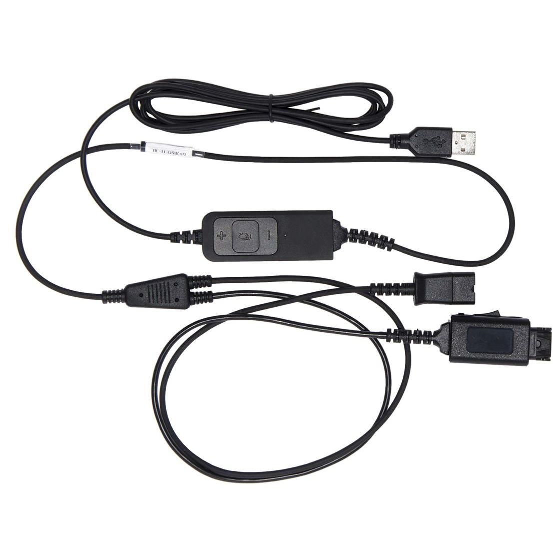 V7 Quick Disconnect USB Audio Cable - 2m - Black
