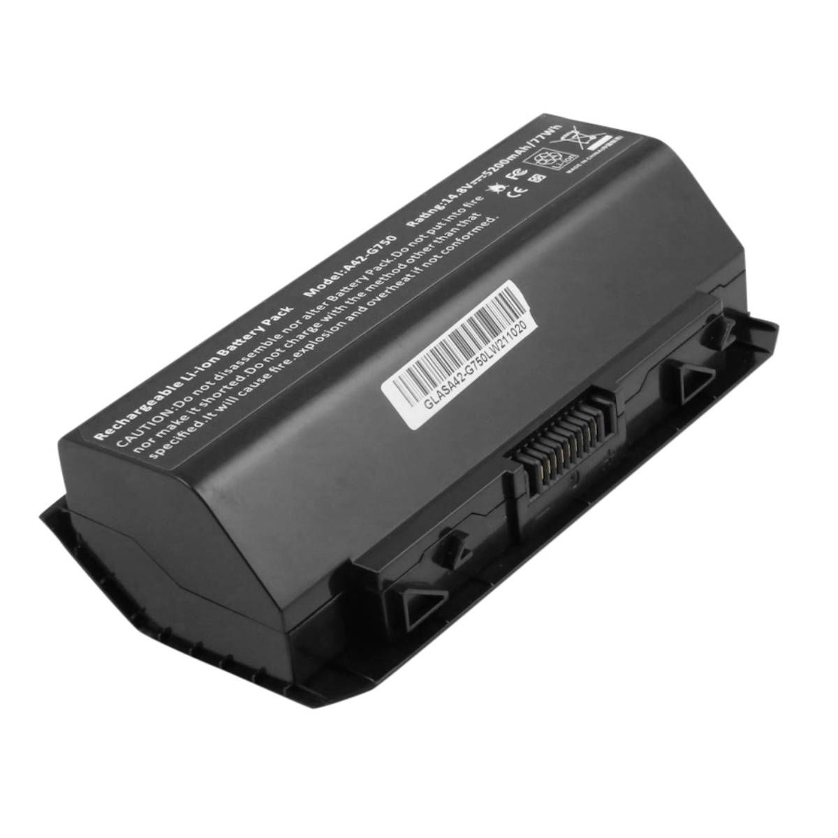 Avizar Replacement Battery for Asus G750 (14.8V 5200mAh Li-ion Black)