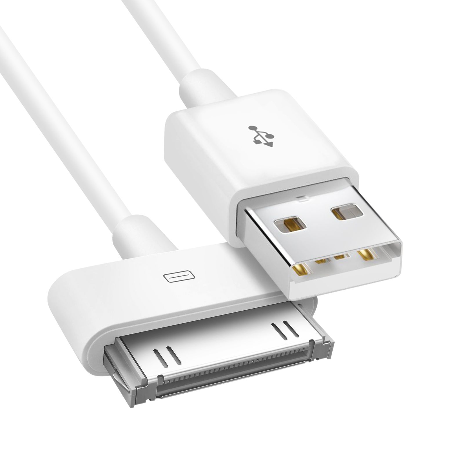 Akyga Apple 30-Pin to USB Cable, 1m White