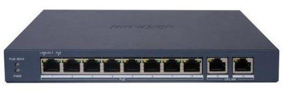Commutateur intelligent HIKVISION L2 8 ports PoE+ 2 Gigabit VLAN