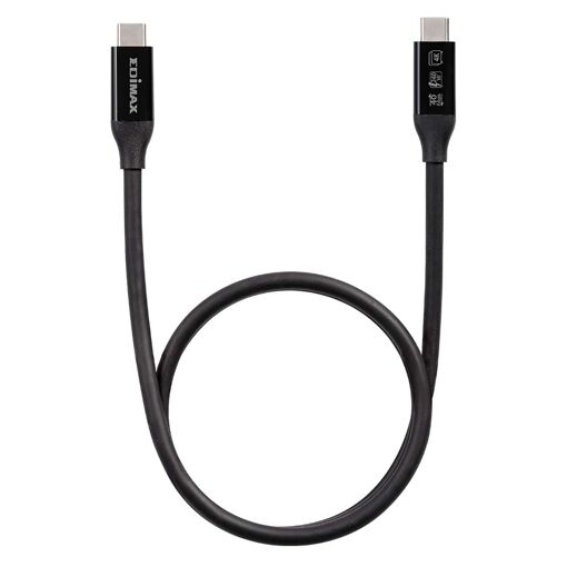 Cable Edimax USB4 / Thunderbolt 3 USB-C a USB-C - 0,5 m, Negro