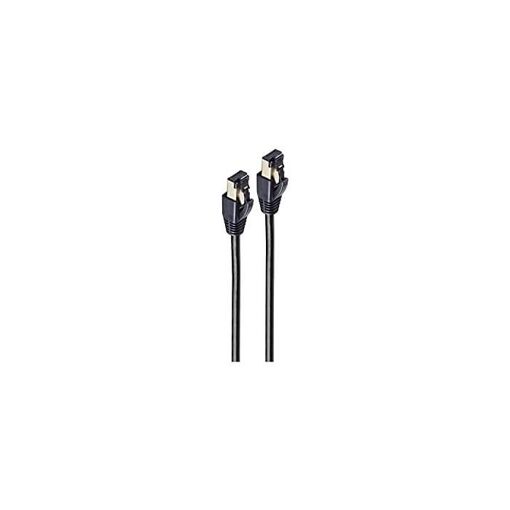 Shiverpeaks Basic-S Cat. 8 Cable Patch, 0.25m, Black