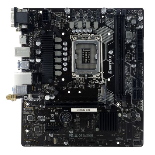 Tarjeta madre Biostar Z690MX2-E D4 Intel Z690 LGA 1700 micro ATX