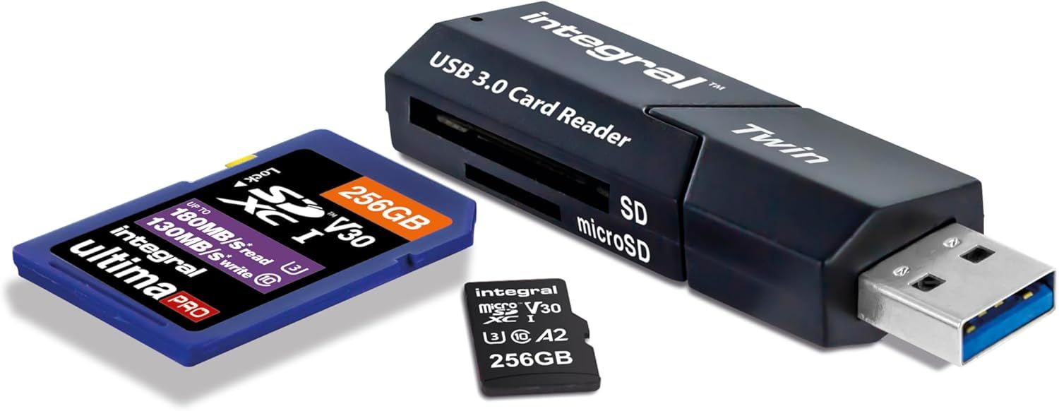 TAIS TOI JALOUX Micro SD and SD USB 3.0 Card Reader Adapter - Super Fast File Transfer with High-Speed UHS-I Interface: SDHC, SDXC, MicroSDHC, and MicroSDXC UHS-I U1 and U3
