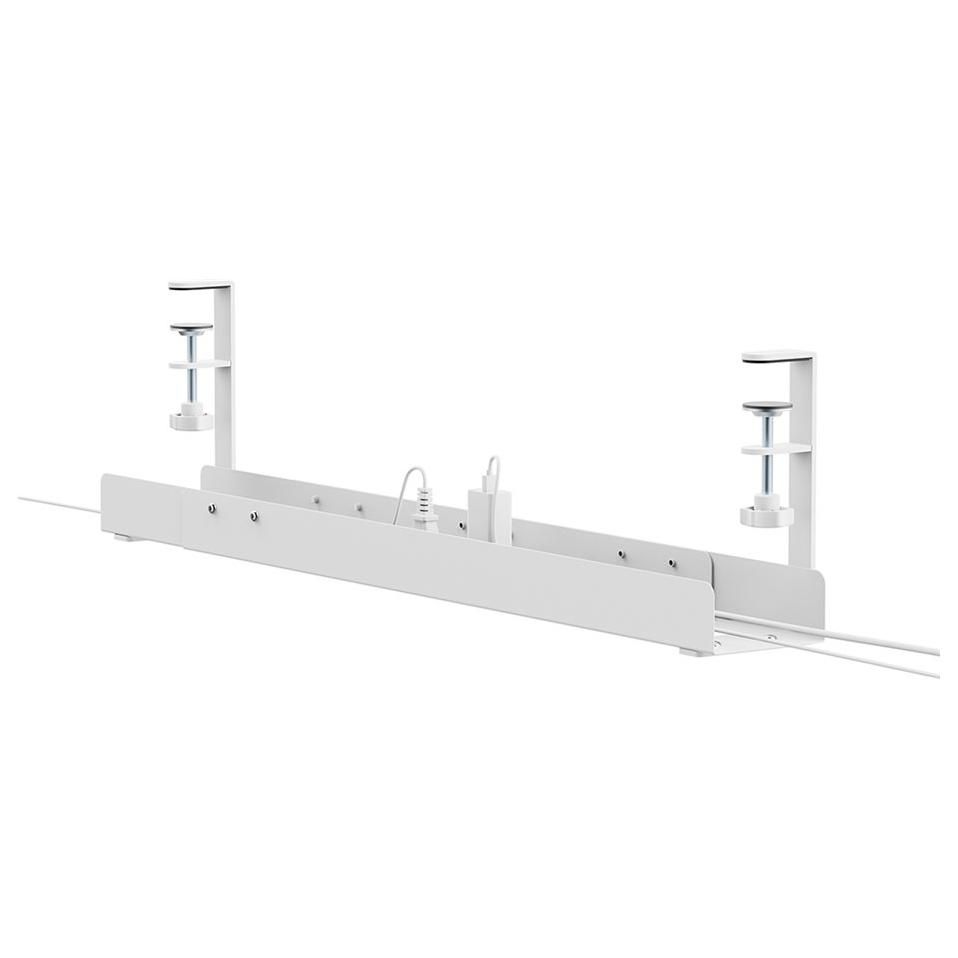 Neomounts Cable Management Tray - Universal Clip Design, Desk Mountable - White