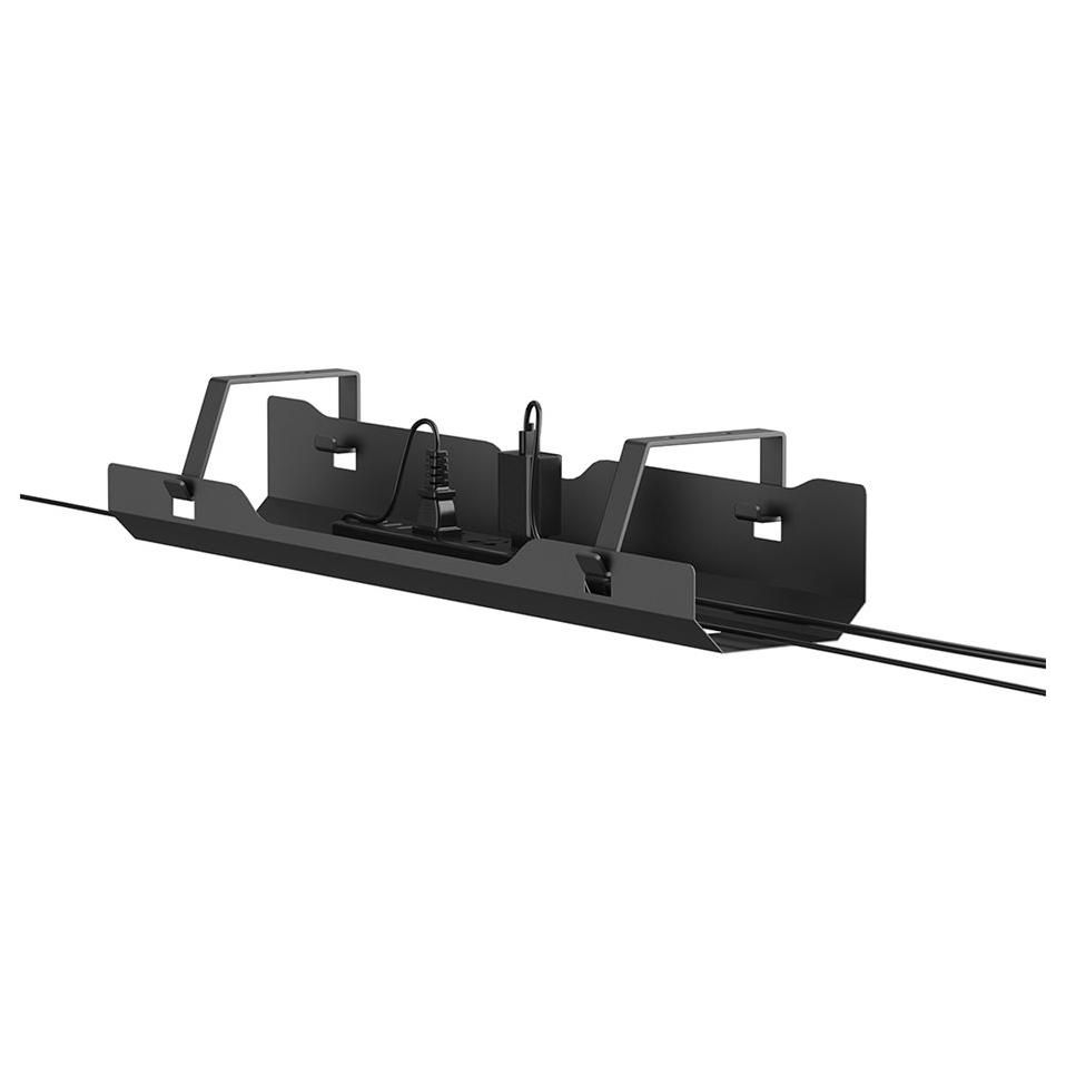 Neomounts Cable Management Plate - Universal, Mounts via Screws, Under Desk Mountable - Black