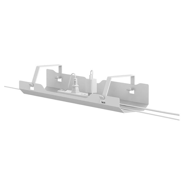 Neomounts Cable Management Plate - Universal, Mounts by Screw, Under Desk - White