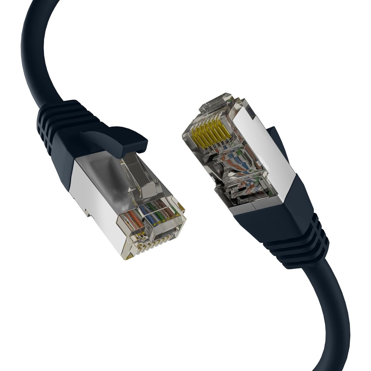 Cable de red EFB Cat. 8 S/FTP PIMF 3m Negro