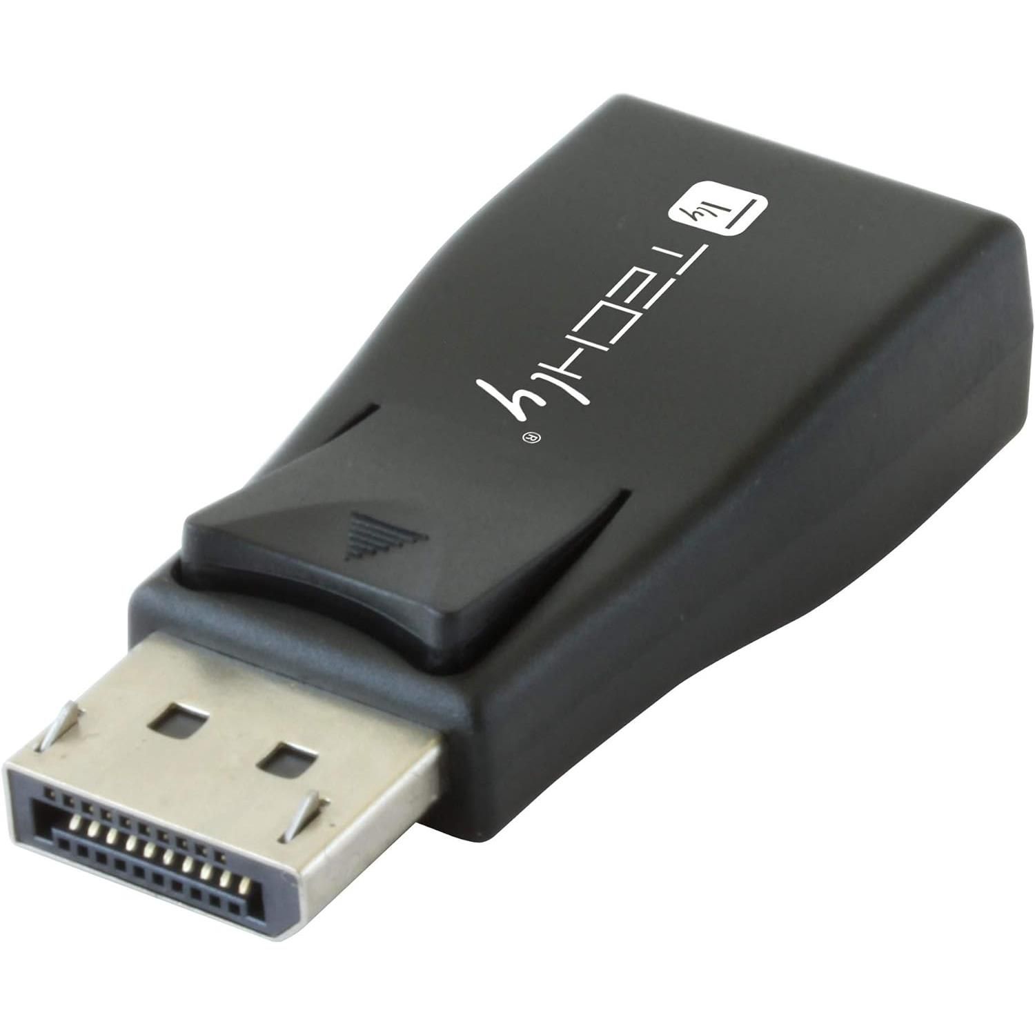 Techly DisplayPort to VGA Adapter - Male DisplayPort to Female VGA - Black