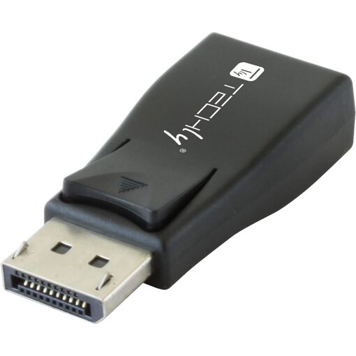 Techly DisplayPort to VGA Adapter - Male DisplayPort to Female VGA - Black