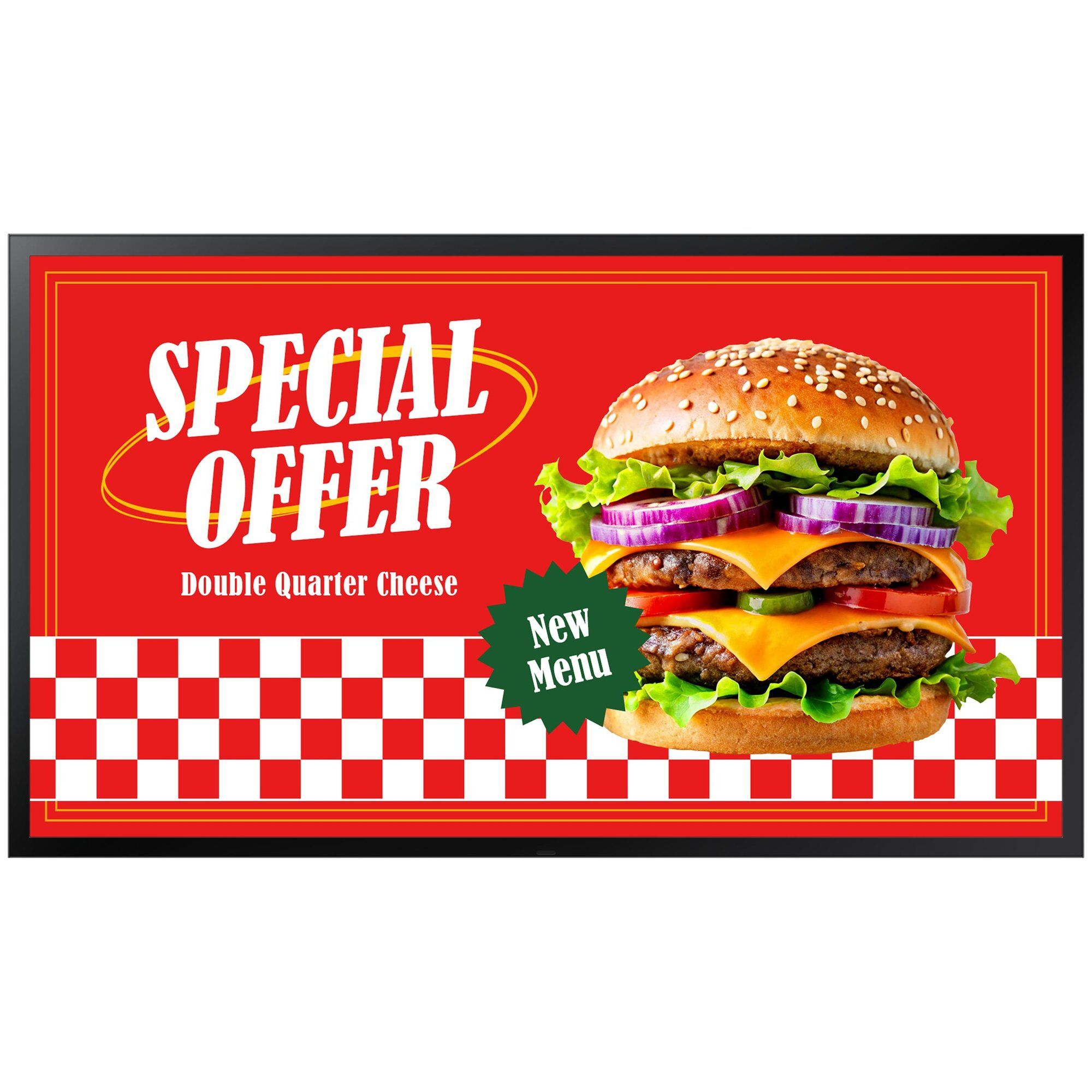 Samsung OH55DX Écran plat de signalisation numérique 55" LCD 3500 cd/m² Full HD Noir Tizen 24/7