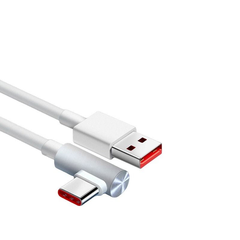 USB C to Right Angle Cable 120W - 6A Fast Charging for Gaming and Data Transfer 1.8m