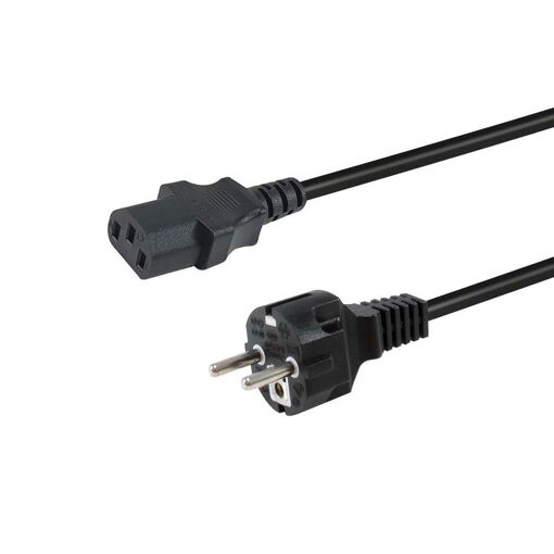 Cable de potencia Equip Negro 3 m CEE7/7 IEC C13