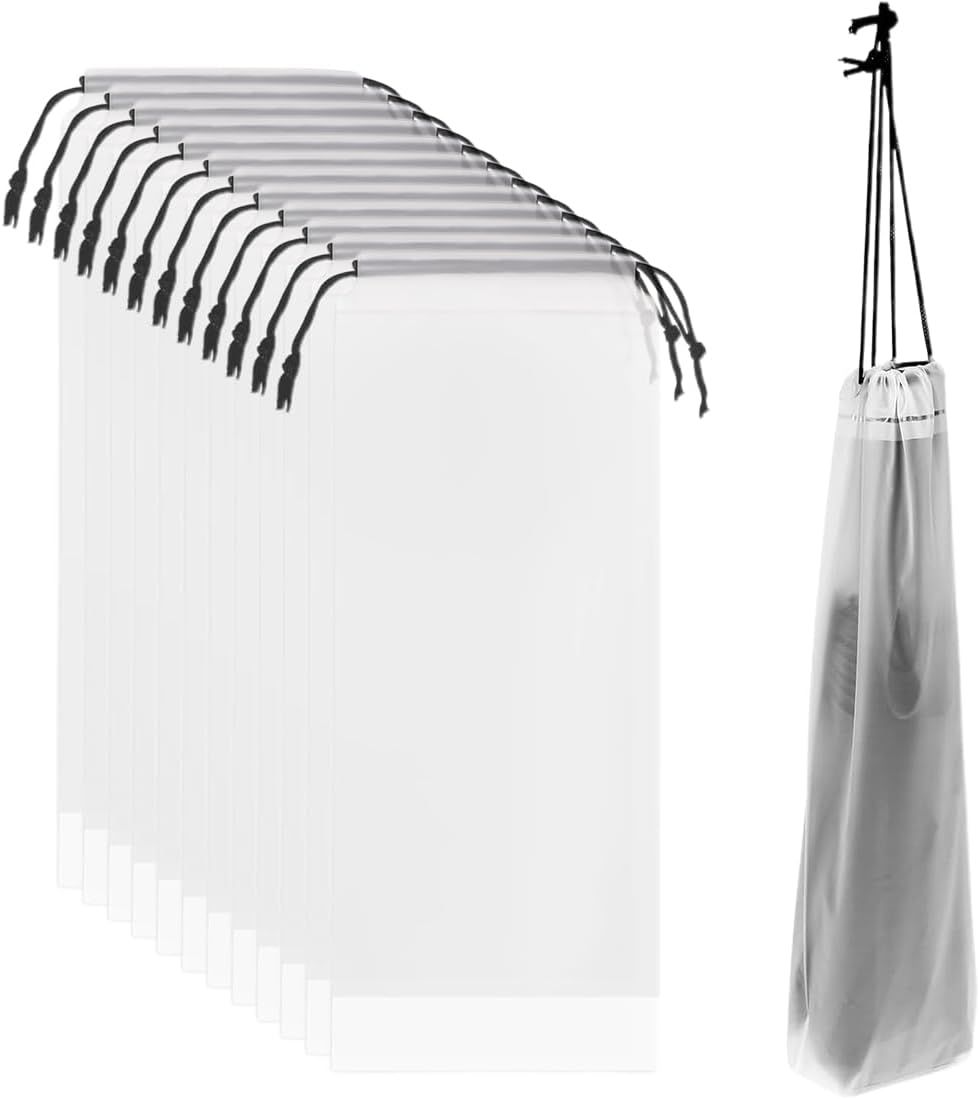 MAEC GROUP CAHORS Transparent Bag Set, 10 Waterproof Storage Bags for Umbrellas, Mouse Pads, Socks, Clothing, Towels