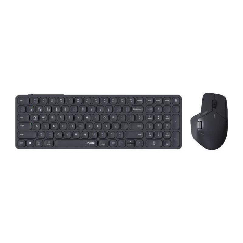 Rapoo 9760M Wireless Ultra-Slim Keyboard and Mouse Set - Dark Grey
