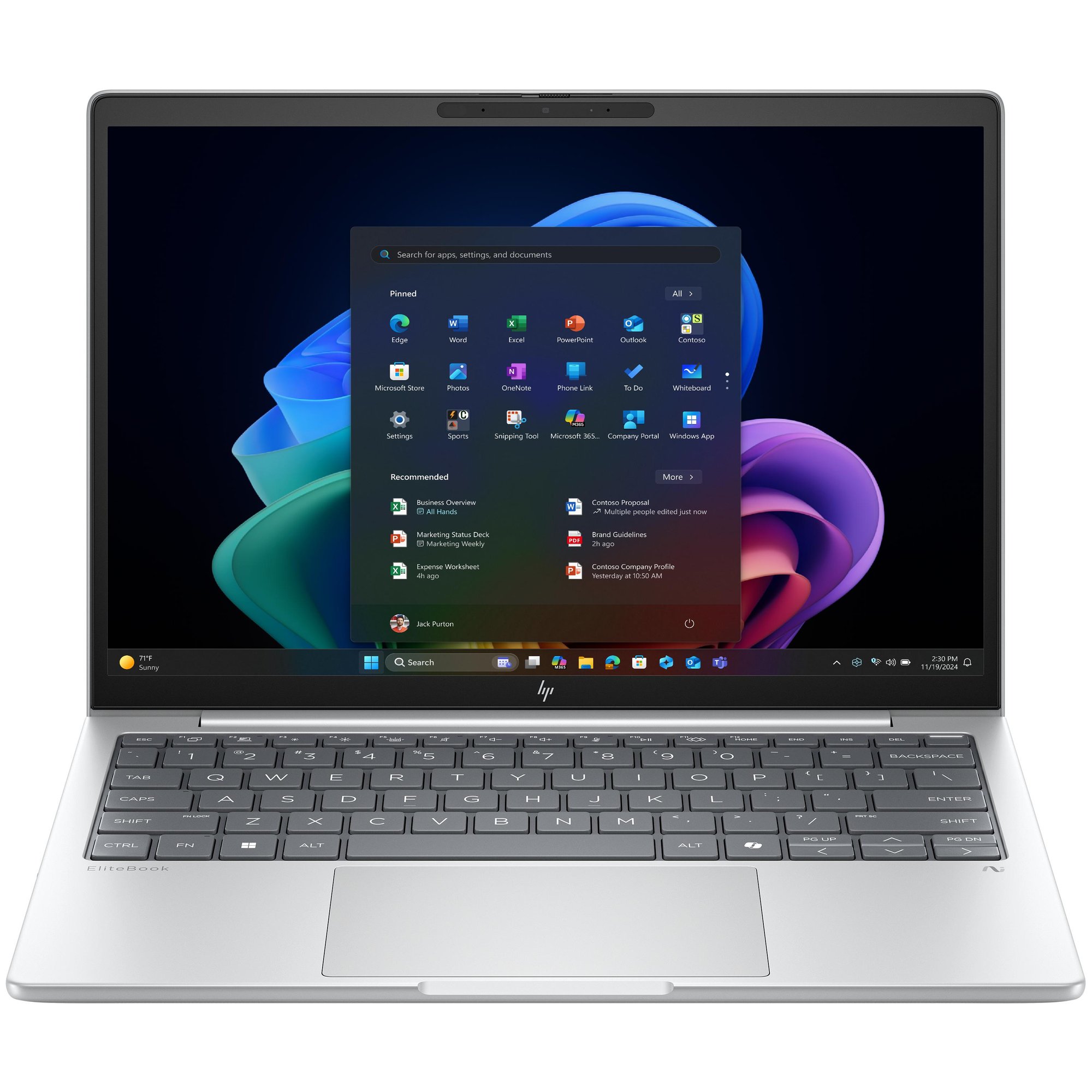 HP EliteBook 8 G1a AI Laptop - Copilot+ PC - 169-Degree Hinge - AMD Ryzen AI 7 - 3.5GHz up to 5GHz - Win 11 Pro - Radeon 860M - 32GB RAM - 1TB SSD NVMe - 13.3" IPS HP SureView Reflect 1920 x 1200 - Wi-Fi 7