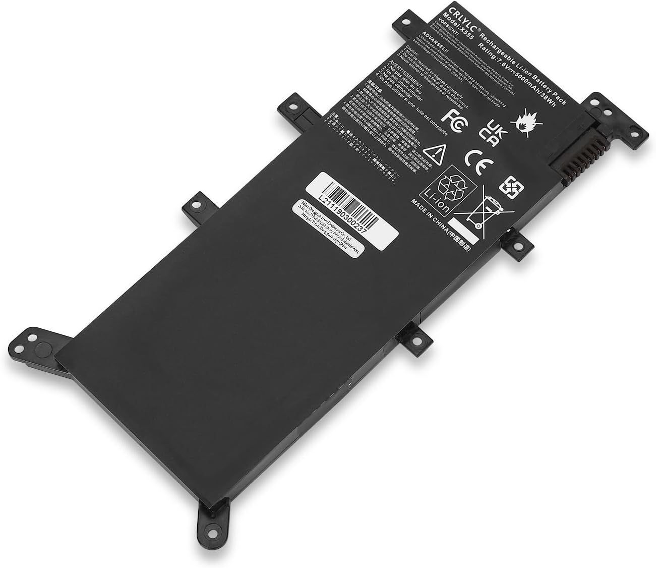 ChicSlick Battery for Asus A555 Series, 5000mAh/38Wh, 7.6V, Li-Polymer