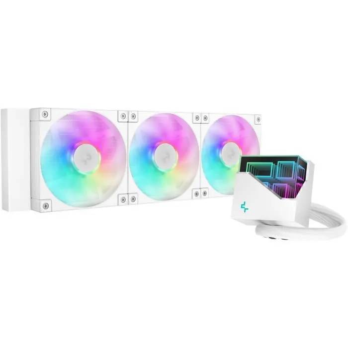 Refrigeración líquida AIO Deepcool LT360 ARGB - 3 ventiladores de 120 mm ARGB - Blanco